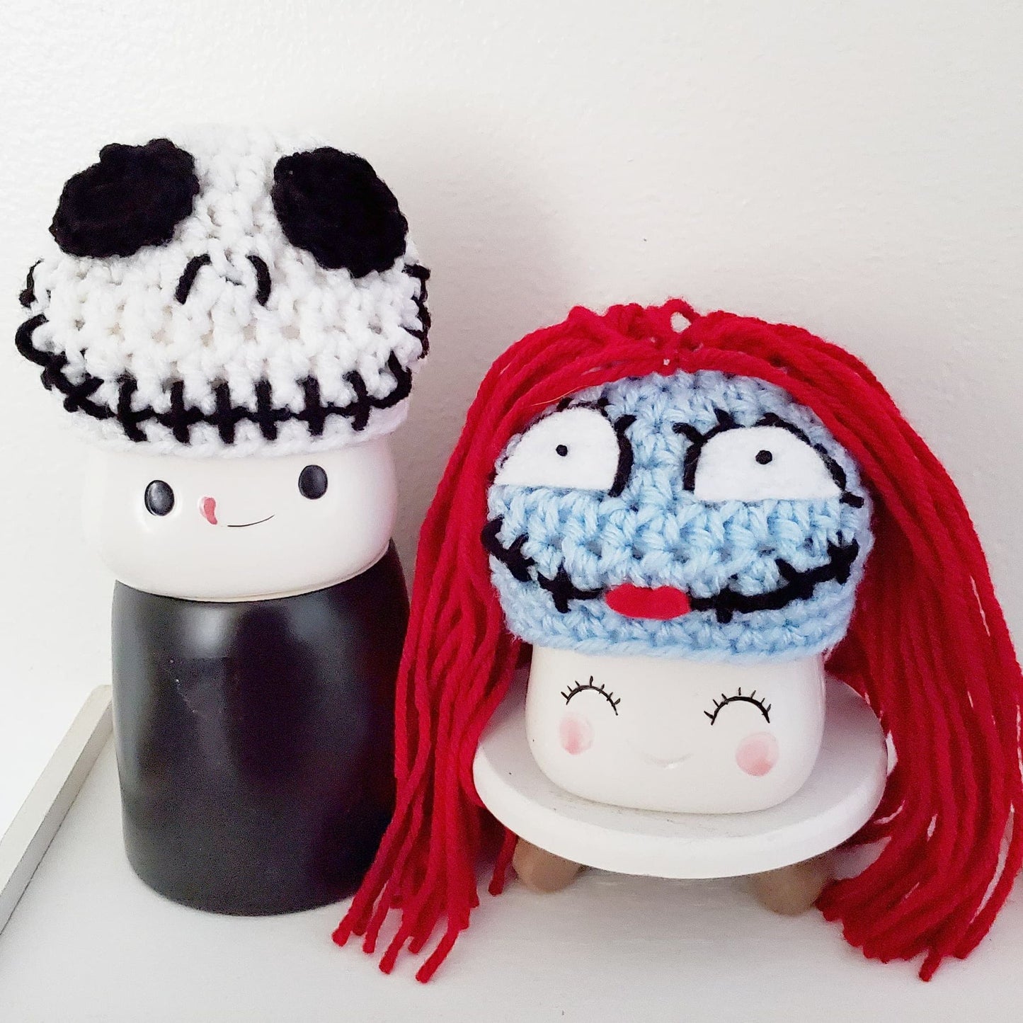 Nightmare Before Christmas Marshmallow Mug Hat Jack Skellington Sally Zero Oogie Boogie Halloween Farmhouse Tiered Tray Decor