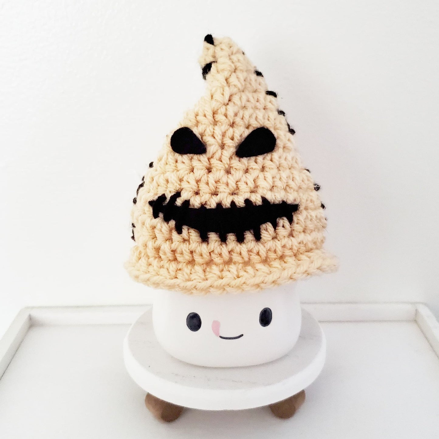 Nightmare Before Christmas Marshmallow Mug Hat Jack Skellington Sally Zero Oogie Boogie Halloween Farmhouse Tiered Tray Decor