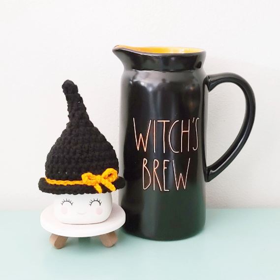 Halloween Marshmallow Mug Hat Witch Decor Halloween Farmhouse Tiered Tray Decor