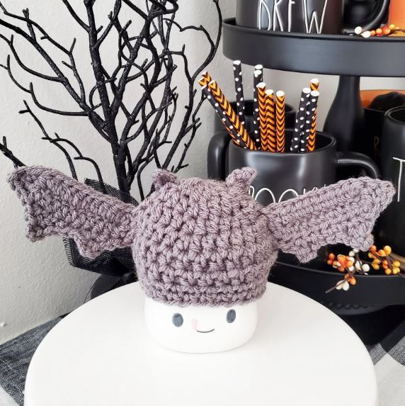 Halloween Marshmallow Mug Hat Bat Decor Halloween Farmhouse Tiered Tray Decor