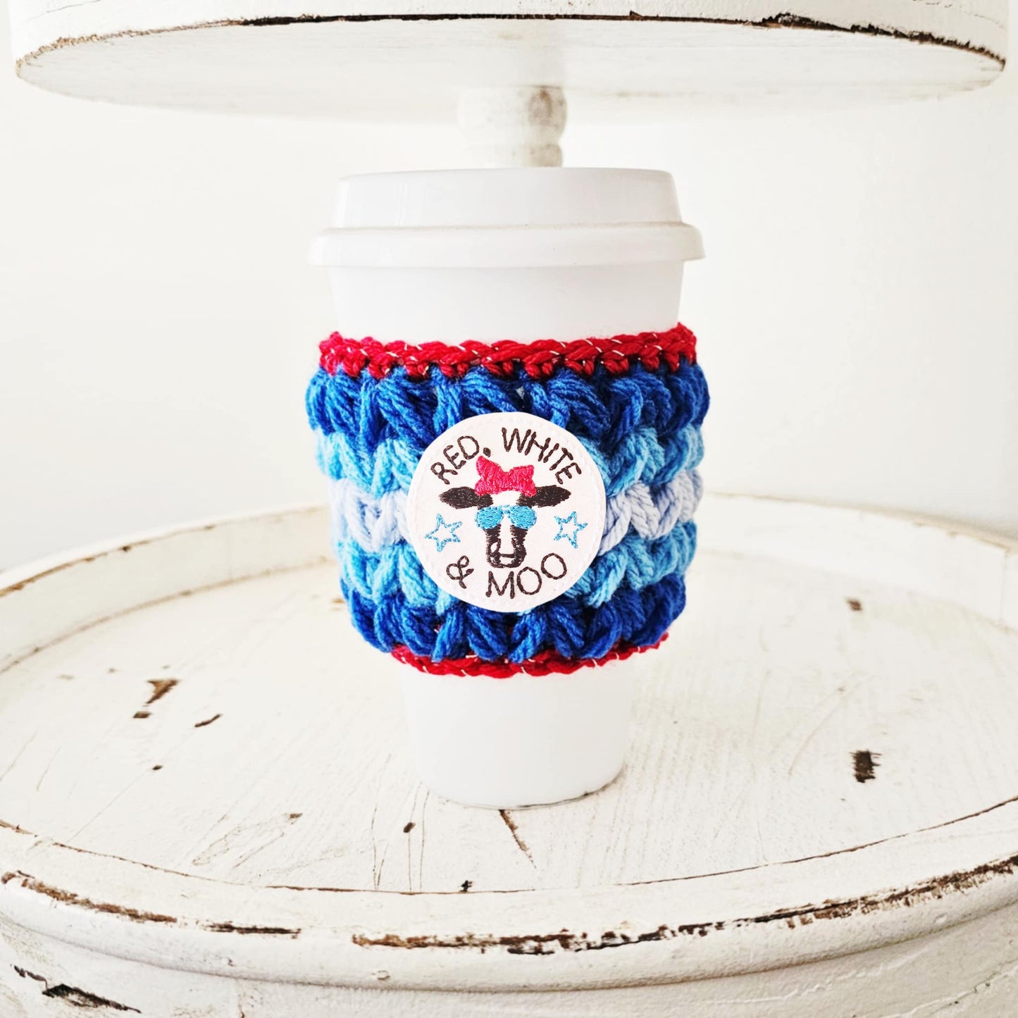 4th Of July Crochet Cup Cozy Bottle Cozy Coffee Cup Sleeve