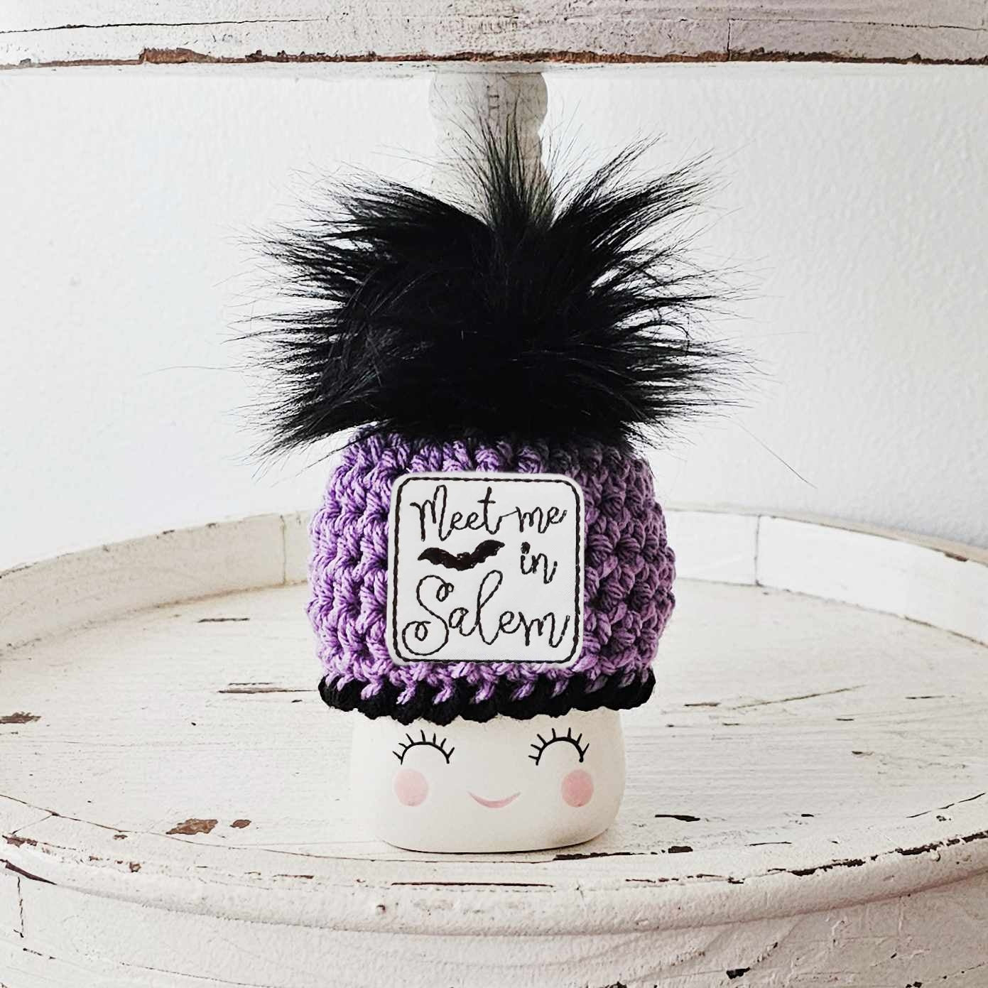 Halloween Marshmallow Mug Hat Meet Me In Salem Witch Decor Halloween Farmhouse Tiered Tray Decor