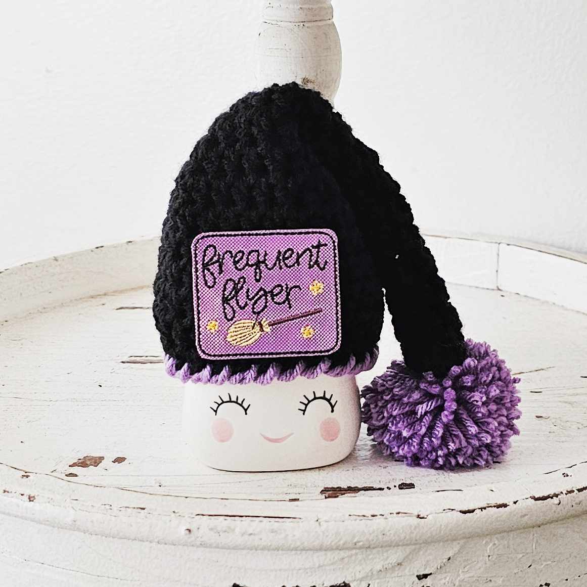 Halloween Marshmallow Mug Hat Frequent Flyer Witch Decor Halloween Farmhouse Tiered Tray Decor