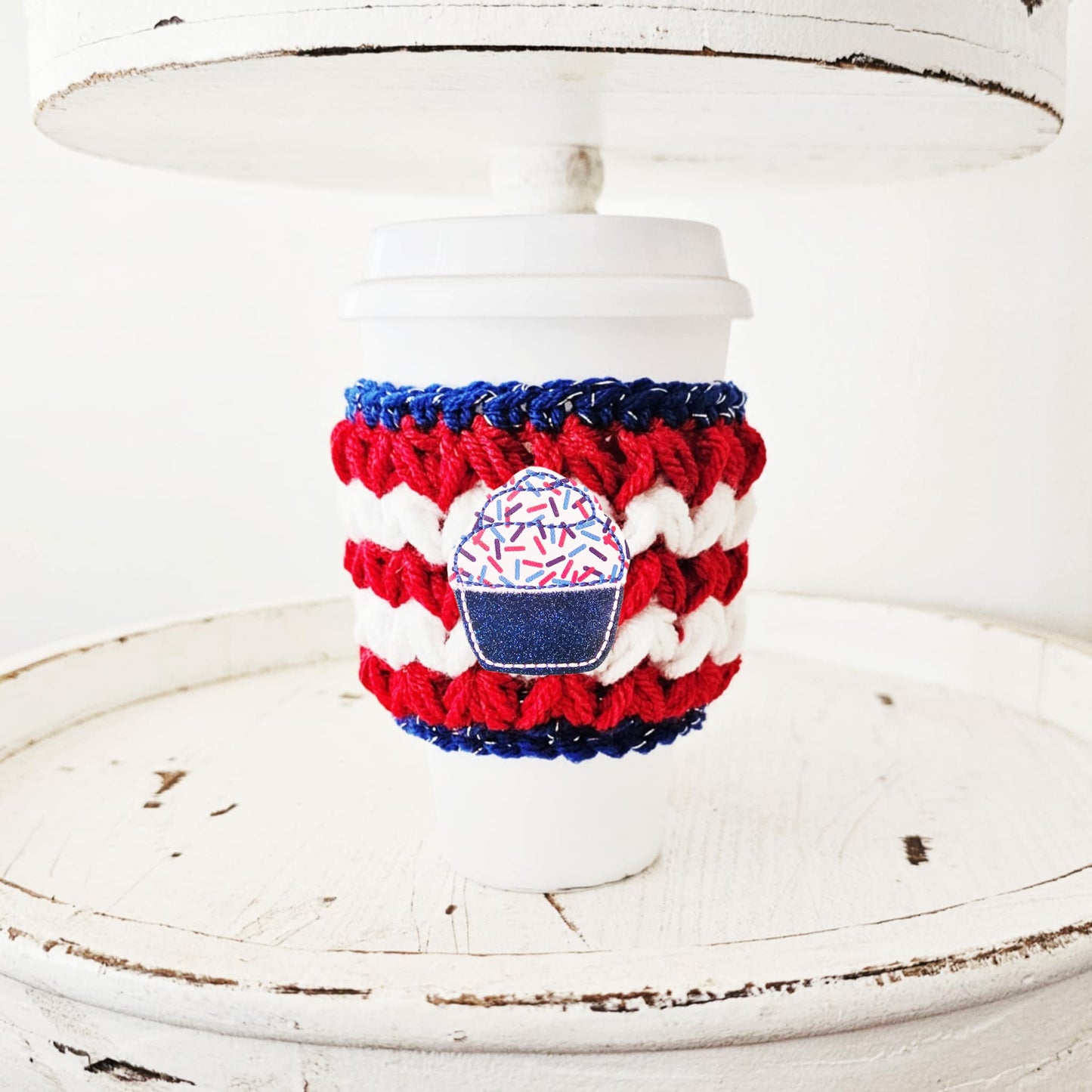 4th Of July Crochet Cup Cozy Bottle Cozy Coffee Cup Sleeve