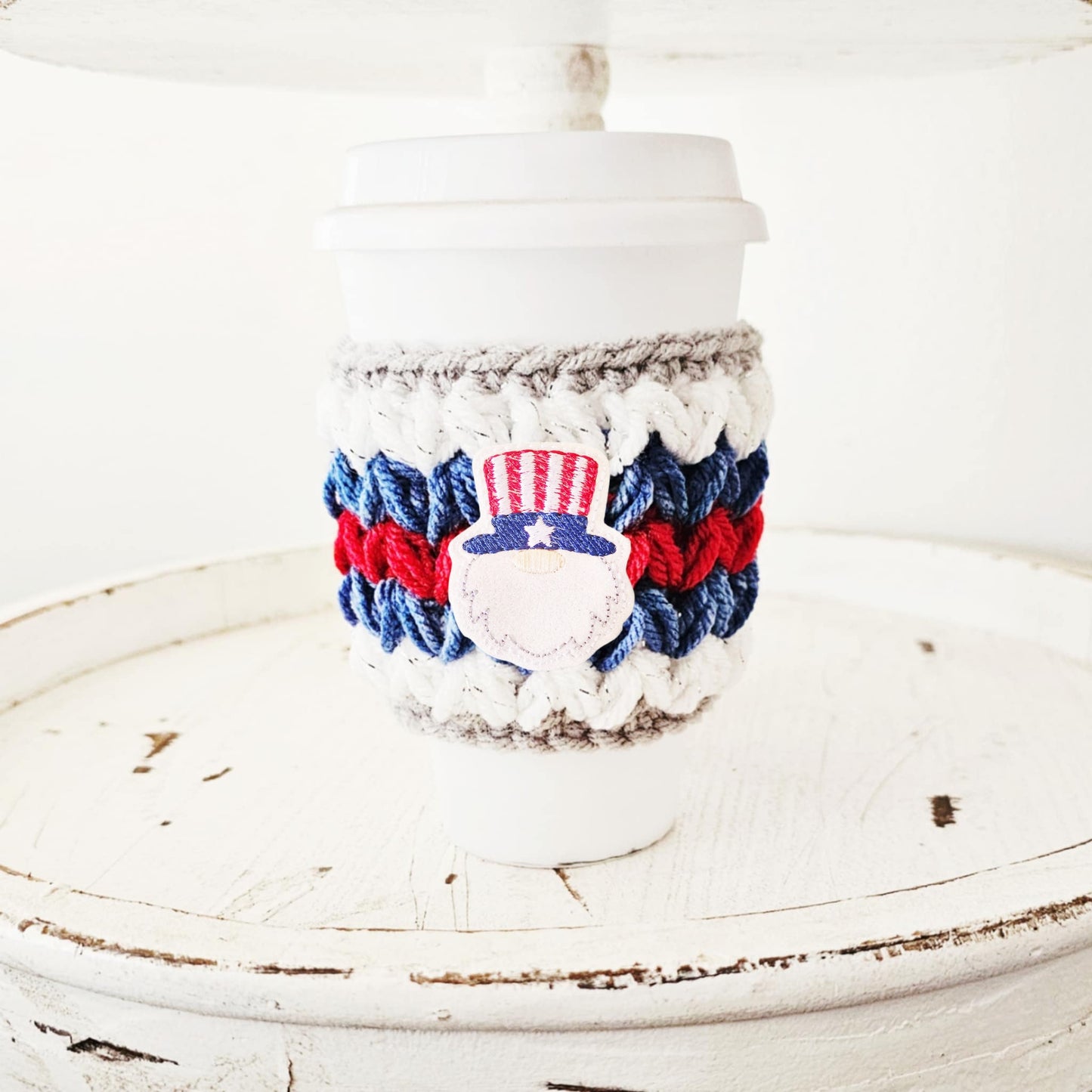 4th Of July Crochet Cup Cozy Bottle Cozy Coffee Cup Sleeve