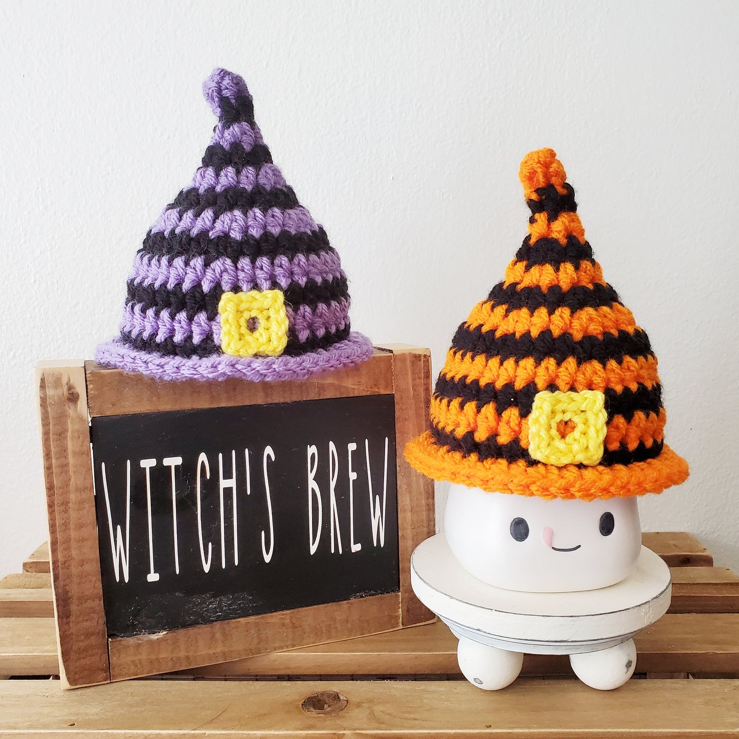 Halloween Marshmallow Mug Hat Witch Decor Halloween Farmhouse Tiered Tray Decor