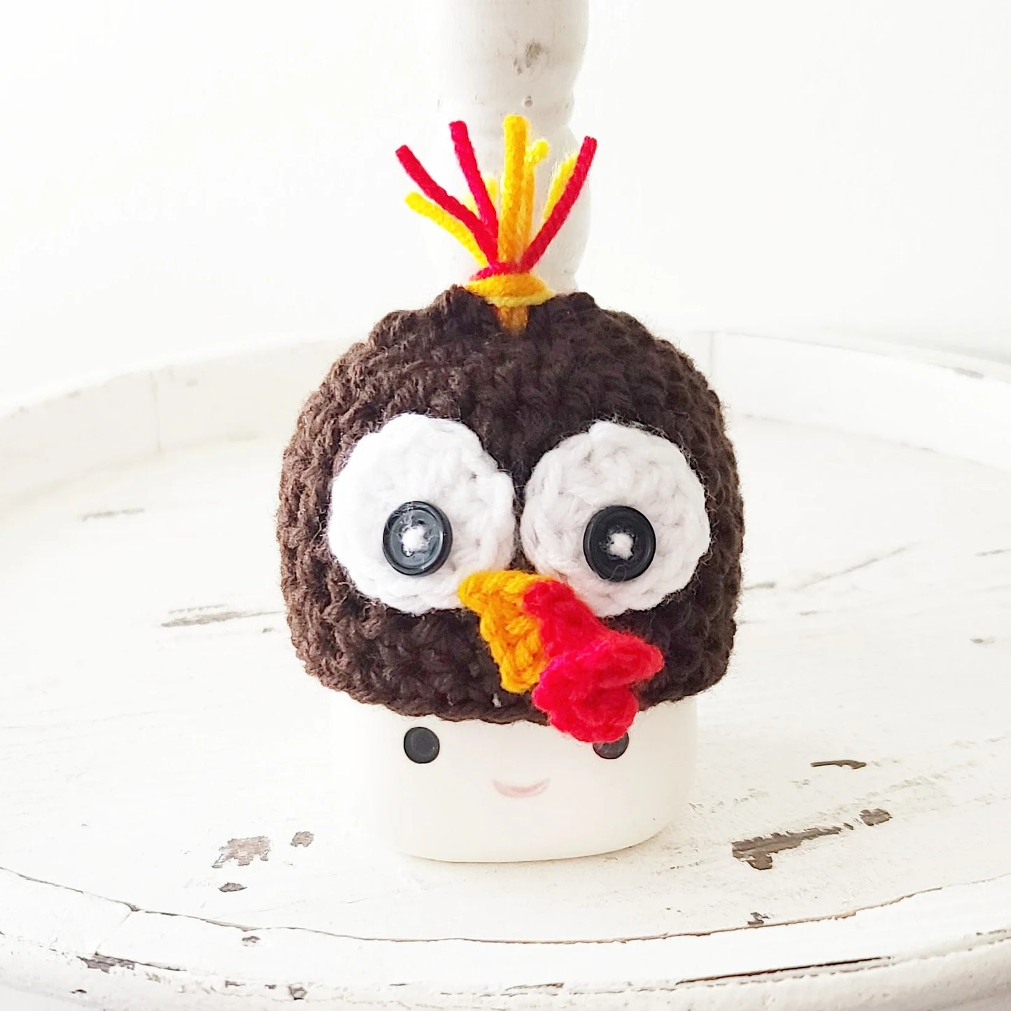 Fall Marshmallow Mug Hat Turkey Thanksgiving Farmhouse Tiered Tray Decor