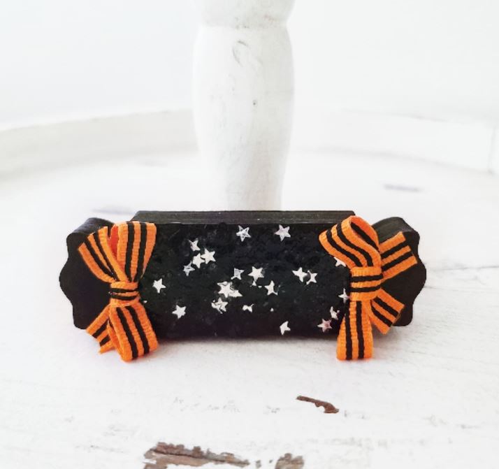 Halloween Wood Candy Halloween Farmhouse Tiered Tray Decor