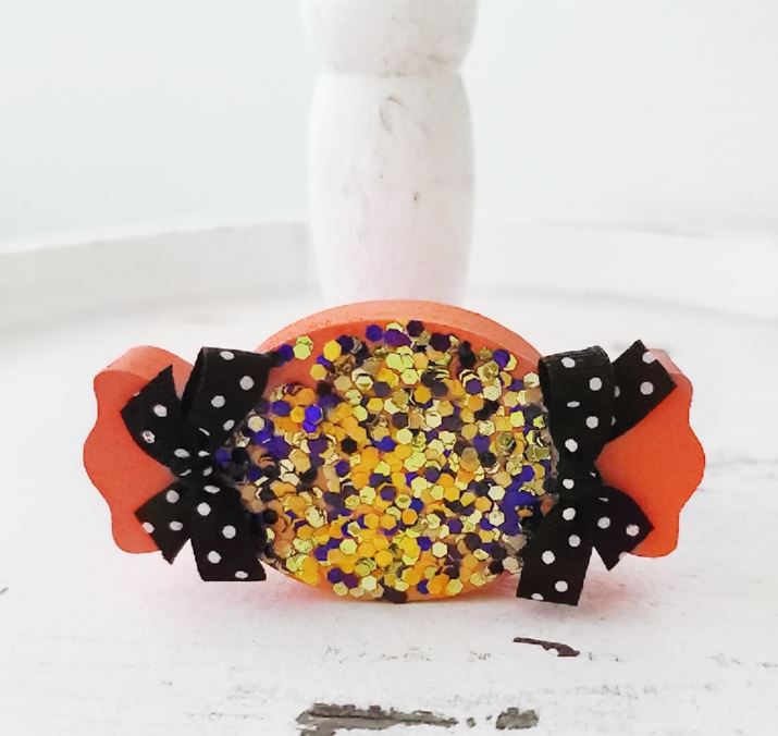 Halloween Wood Candy Halloween Farmhouse Tiered Tray Decor