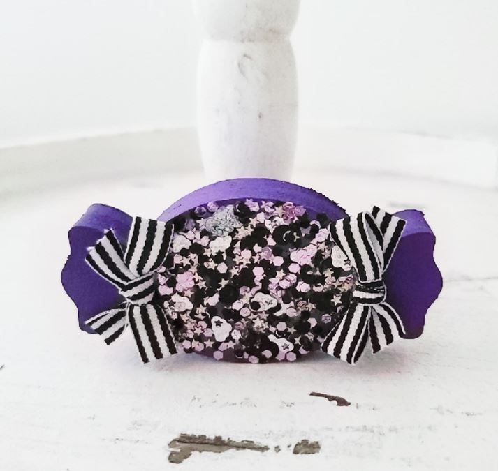 Halloween Wood Candy Halloween Farmhouse Tiered Tray Decor