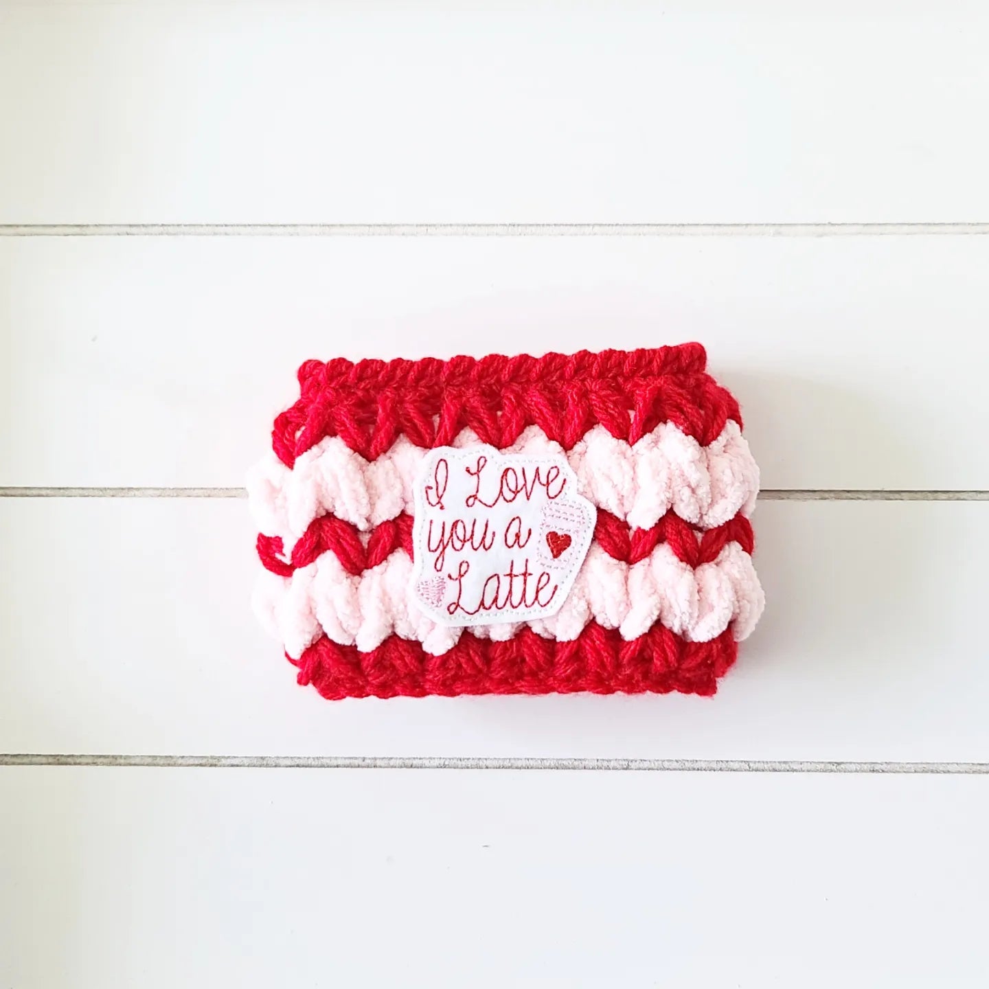Valentine's Day Crochet Cup Cozy Bottle Cozy Coffee Cup Sleeve