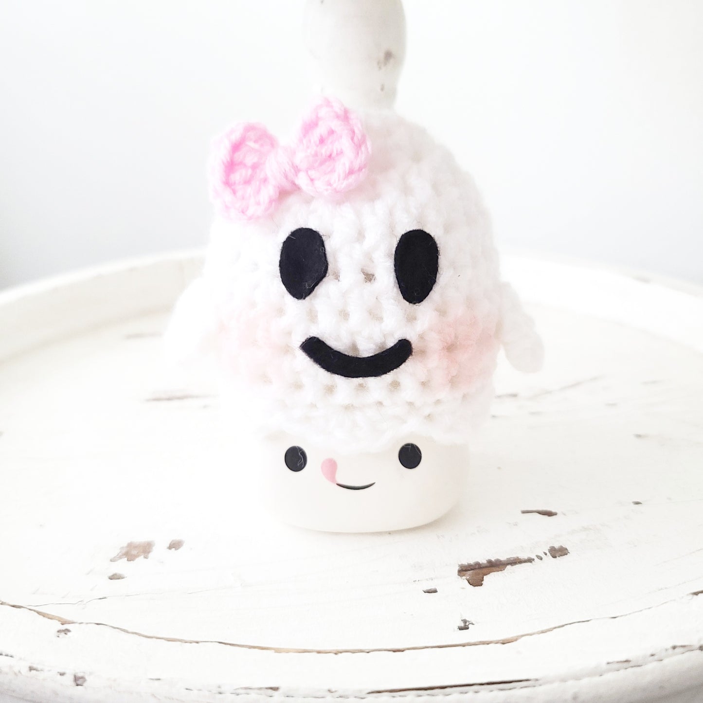 Halloween Marshmallow Mug Hat Ghost Bow Spooky Boo Haunted Farmhouse Tiered Tray Decor