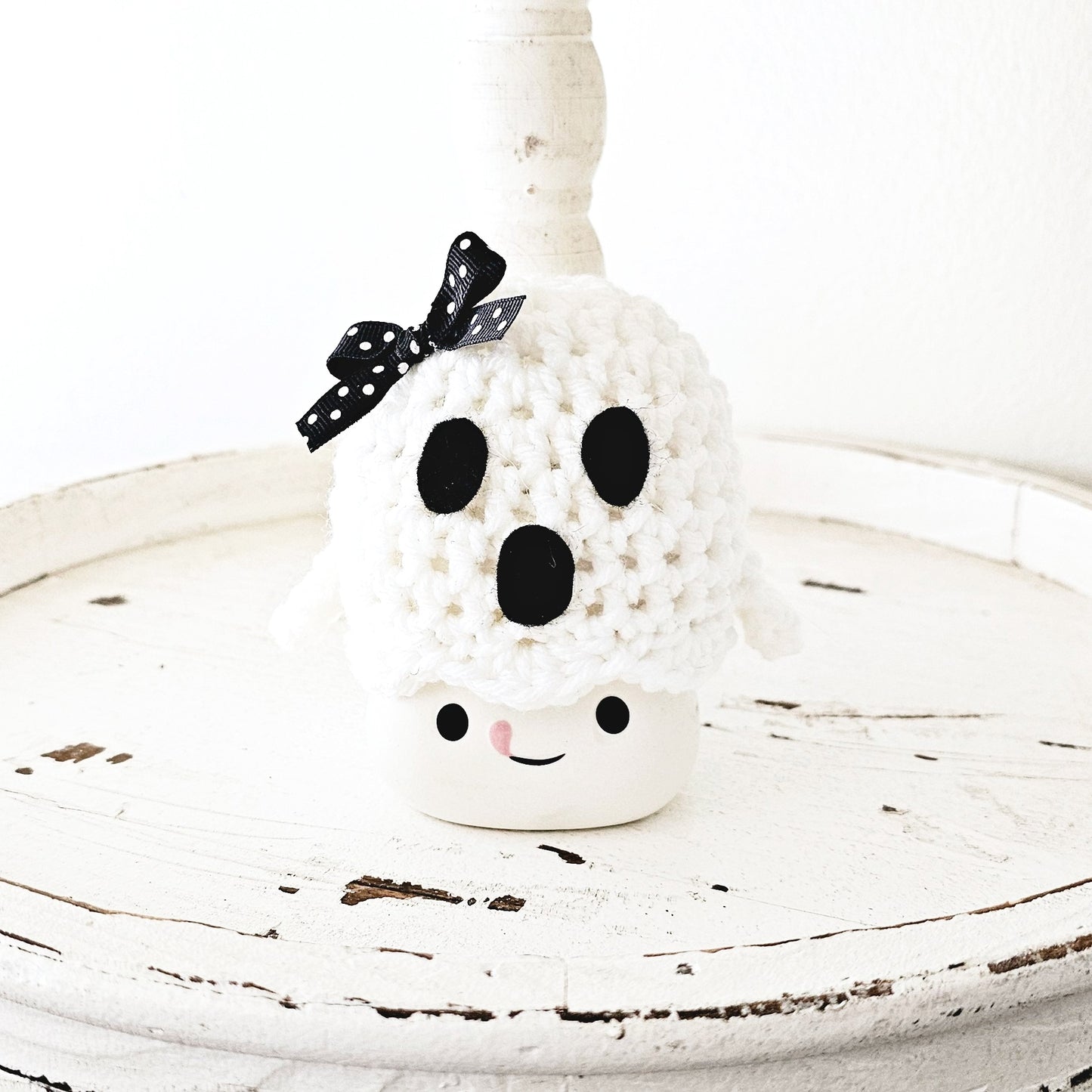 Halloween Marshmallow Mug Hat Ghost Spooky Boo Haunted Farmhouse Tiered Tray Decor Pastel Halloween Decor
