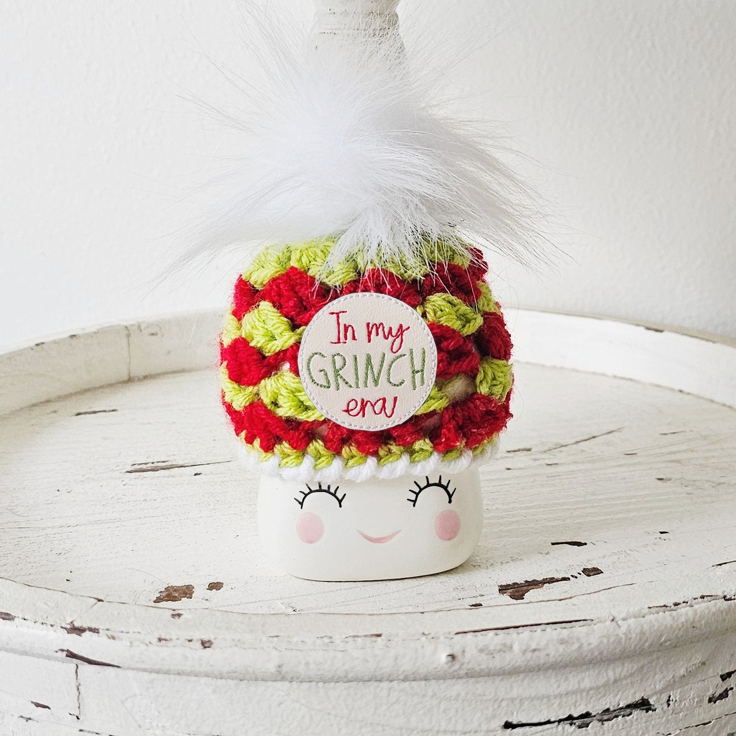 Christmas Marshmallow Mug Hat In My Grinch Era Grinch Decor Farmhouse Kitchen Tiered Tray Decor