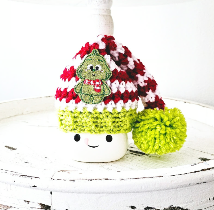 Christmas Marshmallow Mug Hat Baby Grinch Decor Farmhouse Kitchen Tiered Tray Decor