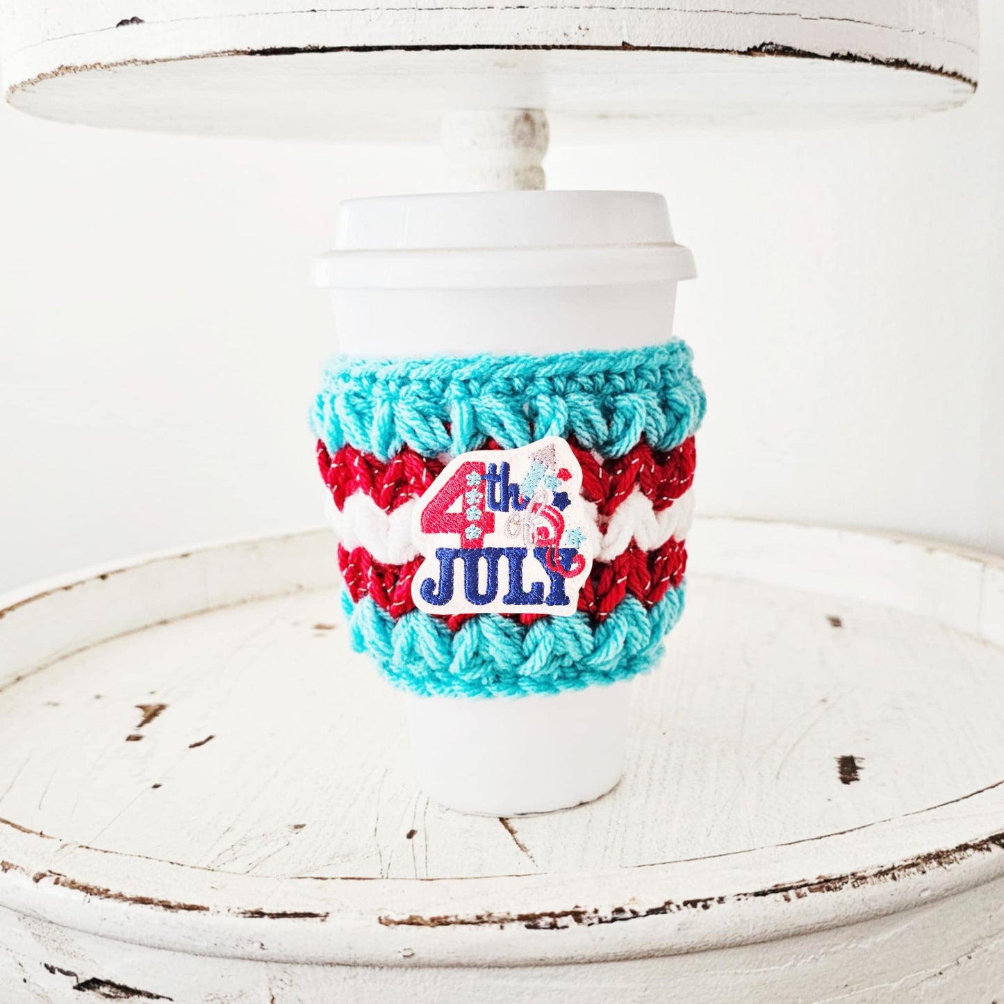 4th Of July Crochet Cup Cozy Bottle Cozy Coffee Cup Sleeve