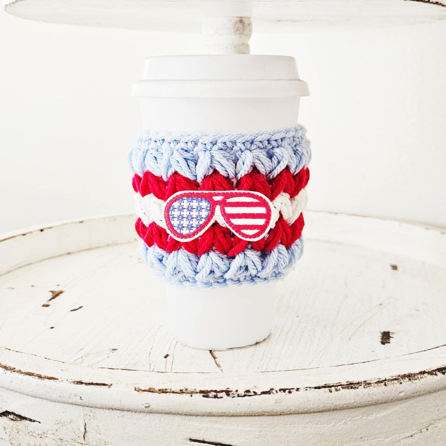 4th Of July Crochet Cup Cozy Bottle Cozy Coffee Cup Sleeve