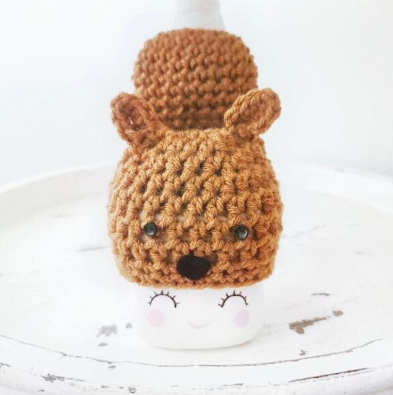Fall Marshmallow Mug Hat Squirrel Farmhouse Tiered Tray Decor