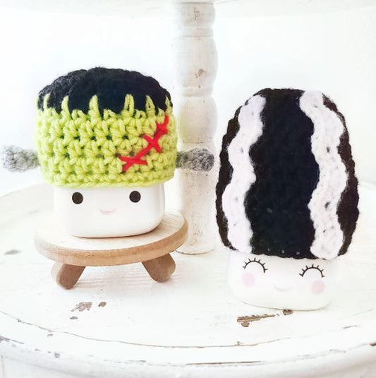 Halloween Marshmallow Mug Hat Frankenstein Decor Halloween Farmhouse Tiered Tray Decor