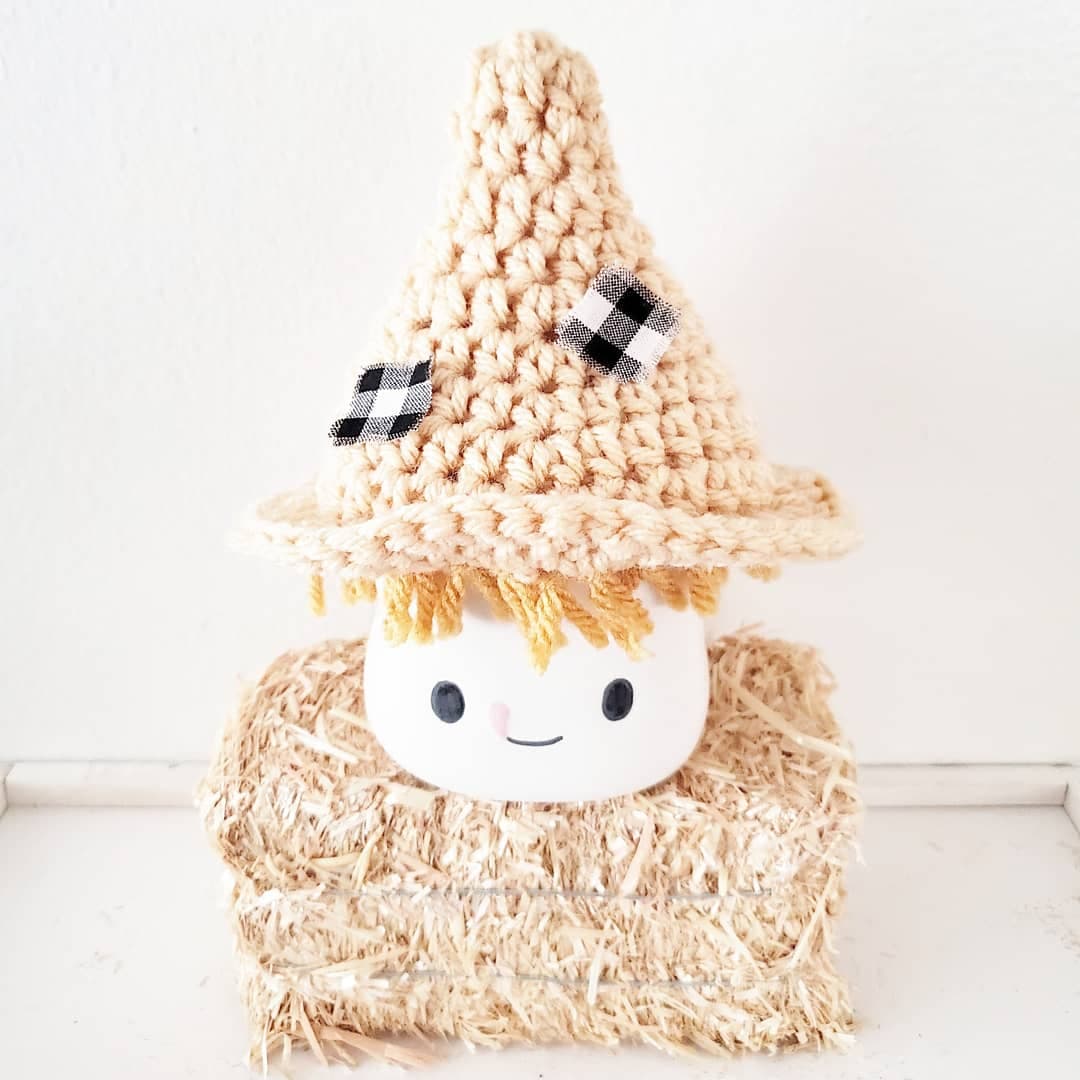 Fall Marshmallow Mug Hat Scarecrow Thanksgiving Farmhouse Tiered Tray Decor