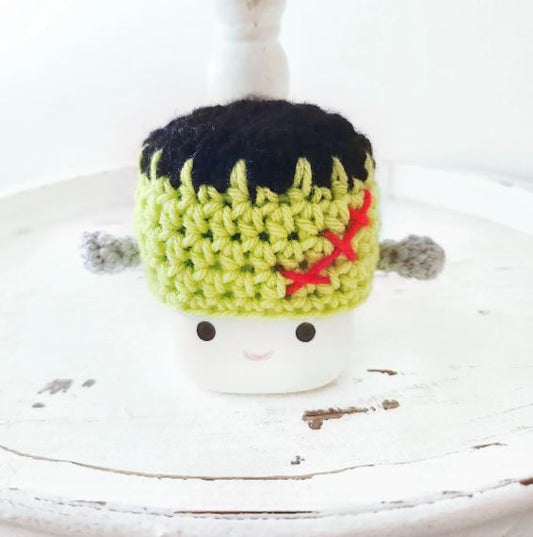 Halloween Marshmallow Mug Hat Frankenstein Decor Halloween Farmhouse Tiered Tray Decor