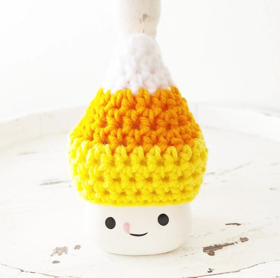 Halloween Marshmallow Mug Hat Candy Corn Halloween Farmhouse Tiered Tray Decor