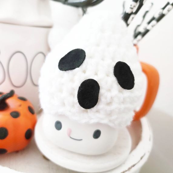 Halloween Marshmallow Mug Hat Ghost Decor Halloween Farmhouse Tiered Tray Decor