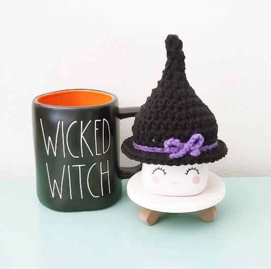 Halloween Marshmallow Mug Hat Witch Decor Halloween Farmhouse Tiered Tray Decor