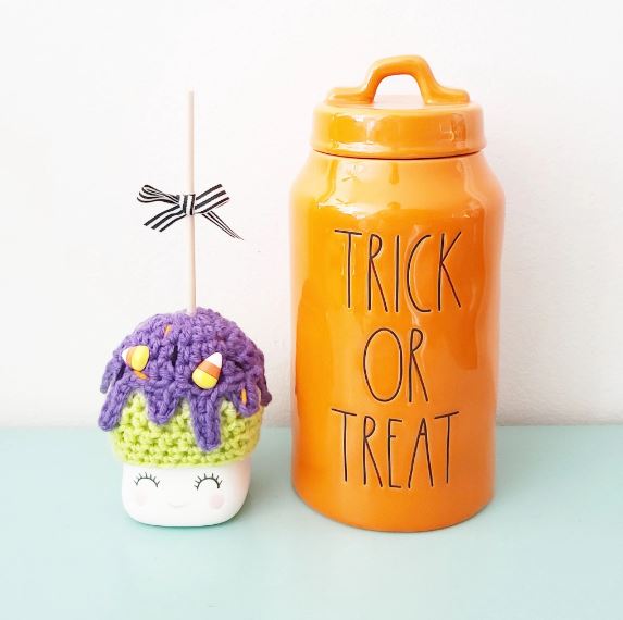 Halloween Marshmallow Mug Hat Poison Apple Candy Apple Halloween Farmhouse Tiered Tray Decor