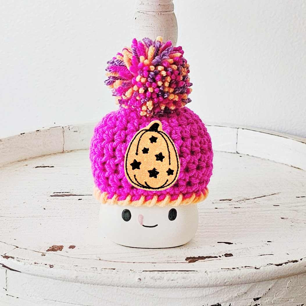 Halloween Marshmallow Mug Hat Neon Pumpkin Halloween Farmhouse Tiered Tray Decor