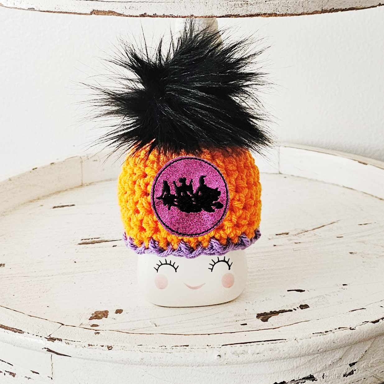 Halloween Marshmallow Mug Hat Black Cat Hocus Pocus Sanderson Sisters Halloween Farmhouse Tiered Tray Decor