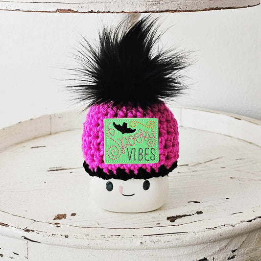 Halloween Marshmallow Mug Hat Spooky Vibes Halloween Farmhouse Tiered Tray Decor
