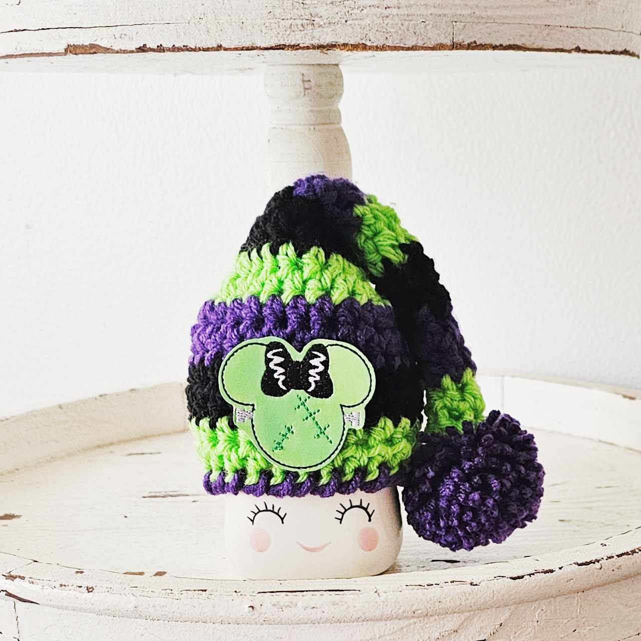 Halloween Marshmallow Mug Hat Mickey Minnie Mouse Disney Halloween Farmhouse Tiered Tray Decor