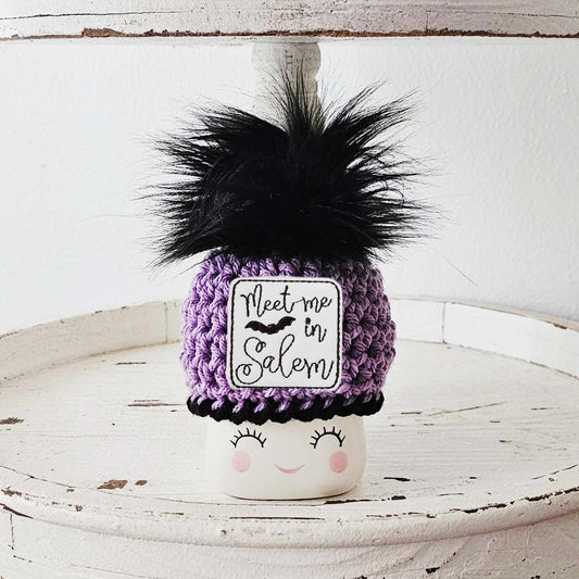 Halloween Marshmallow Mug Hat Meet Me In Salem Witch Decor Halloween Farmhouse Tiered Tray Decor
