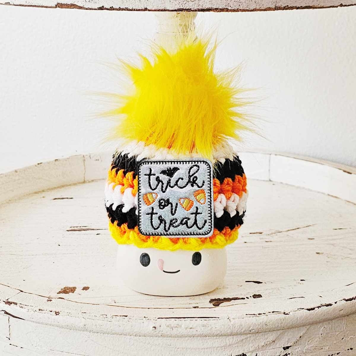 Halloween Marshmallow Mug Hat Trick Or Treat Candy Corn Halloween Farmhouse Tiered Tray Decor