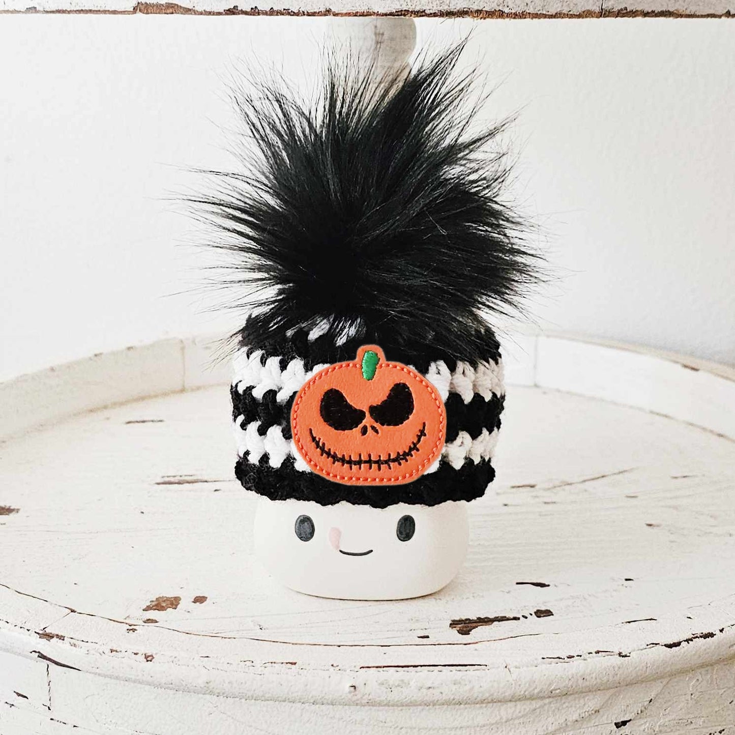 Nightmare Before Christmas Marshmallow Mug Hat Jack Skellington Sally Zero Oogie Boogie Halloween Farmhouse Tiered Tray Decor