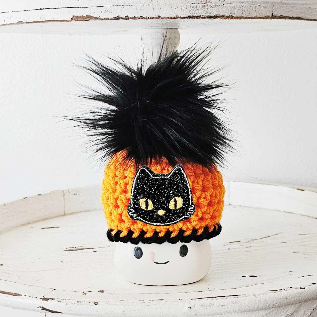 Halloween Marshmallow Mug Hat Black Cat Hocus Pocus Sanderson Sisters Halloween Farmhouse Tiered Tray Decor