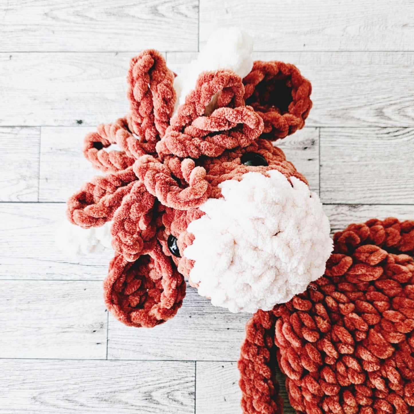 Crochet Highland Cow Snuggler Lovey Infant Baby Toddler Toy