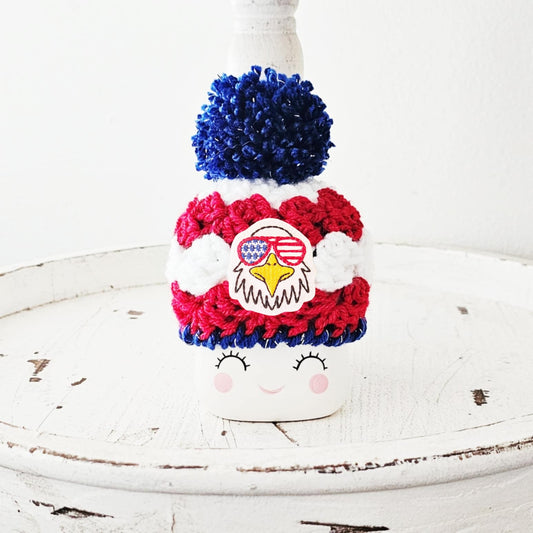 4th Of July Eagle American Flag Sunglasses Marshmallow Mug Hat Patriotic Farmhouse Kitchen Tiered Tray Decor Crochet Hat