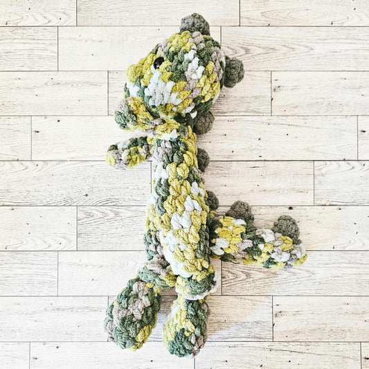 Crochet Dinosaur Snuggler Lovey Infant Baby Toddler Toy