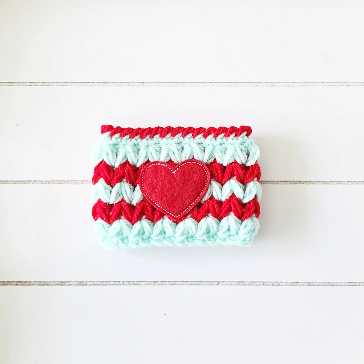 Valentine's Day Crochet Cup Cozy Bottle Cozy Coffee Cup Sleeve