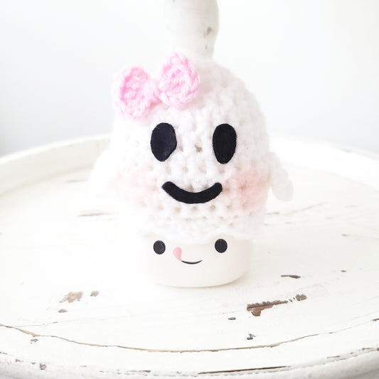 Halloween Marshmallow Mug Hat Pink Ghost Decor Halloween Farmhouse Tiered Tray Decor