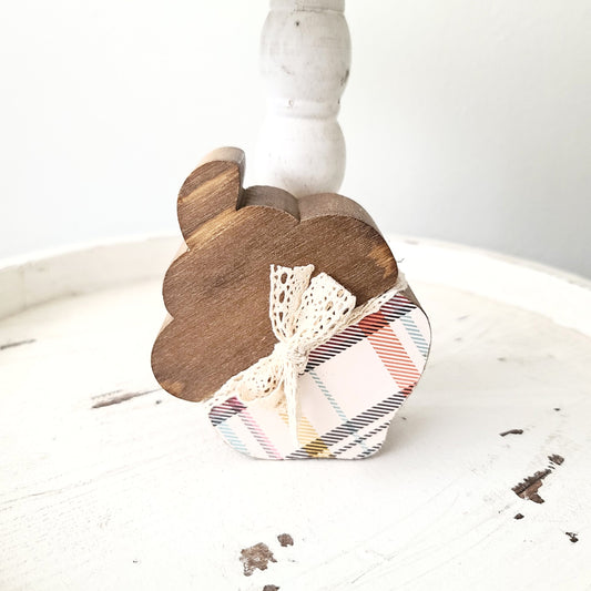 Wood Acorn Fall Wood Shapes Home Decor Farmhouse Tiered Tray Decor Wood Block