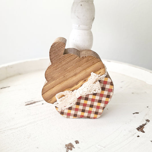 Wood Acorn Fall Wood Shapes Home Decor Farmhouse Tiered Tray Decor Wood Block