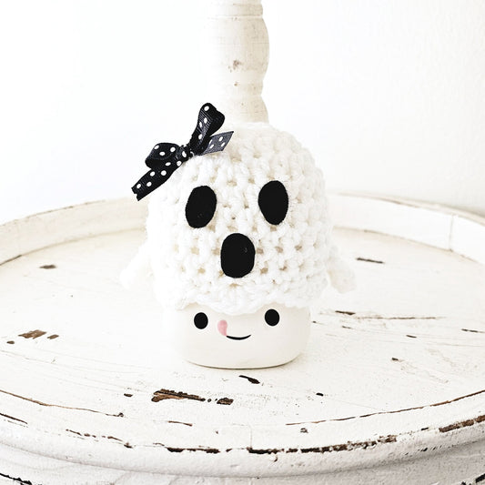 Halloween Marshmallow Mug Hat Ghost Spooky Boo Haunted Farmhouse Tiered Tray Decor Pastel Halloween Decor
