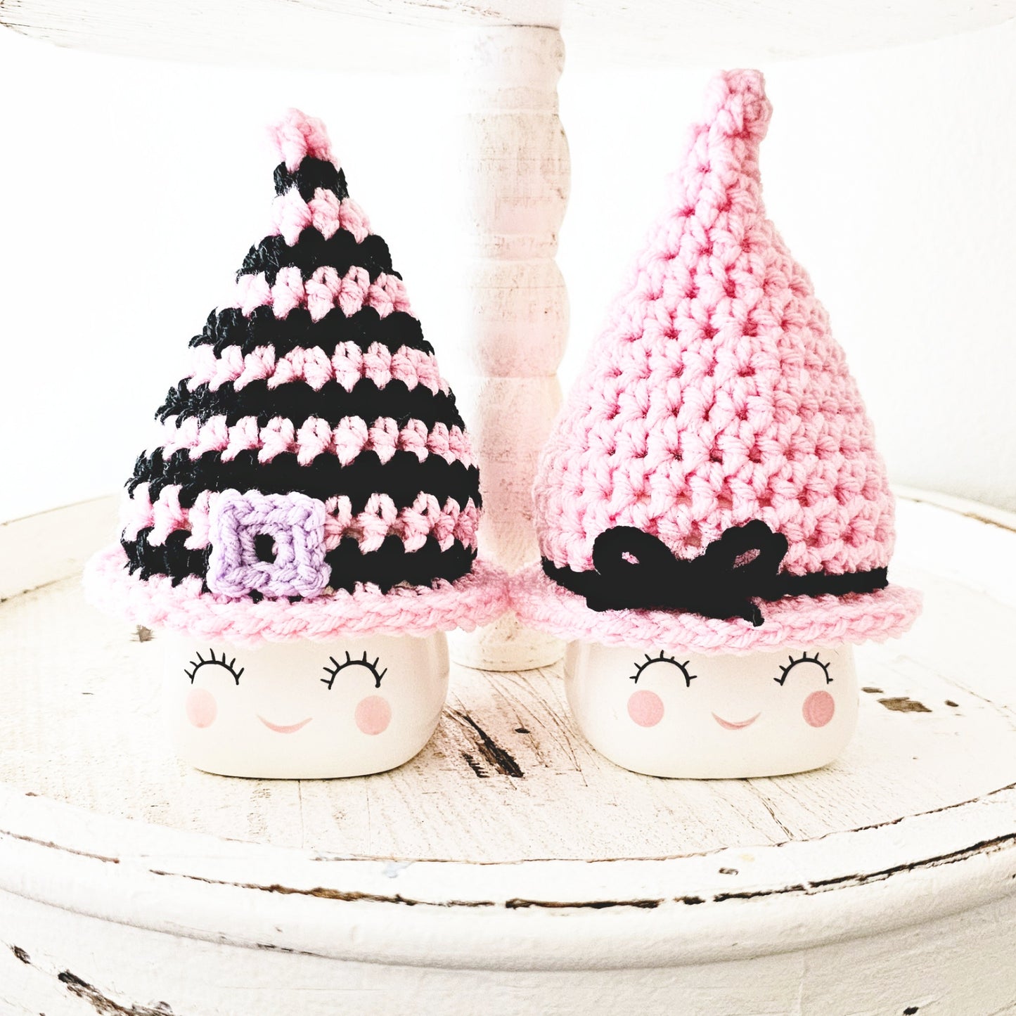 Halloween Marshmallow Mug Hat Pink Witch Decor Halloween Farmhouse Tiered Tray Decor