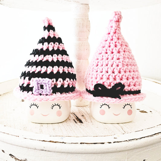 Halloween Marshmallow Mug Hat Pink Witch Decor Halloween Farmhouse Tiered Tray Decor