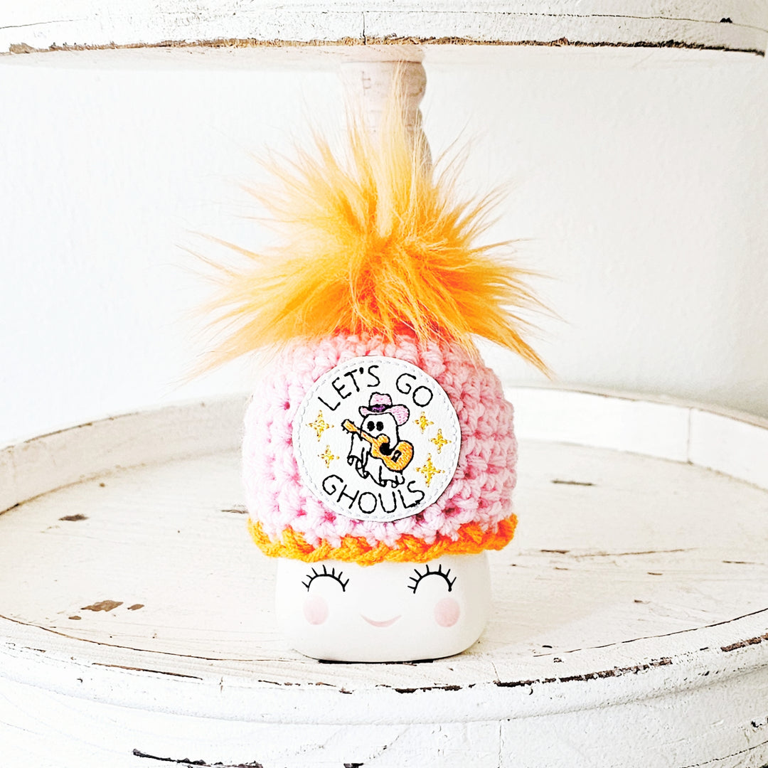 Halloween Marshmallow Mug Hat Ghost Let's Go Ghouls Halloween Farmhouse Tiered Tray Decor