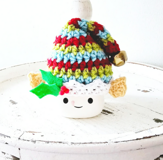 Christmas Marshmallow Mug Hat Santa's Elves Christmas Elf Winter Farmhouse Kitchen Tiered Tray Decor