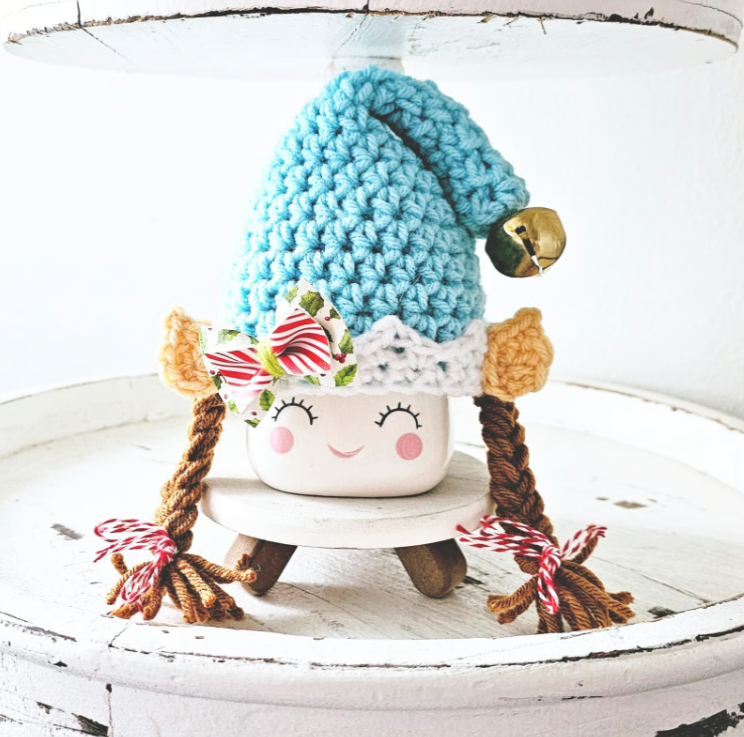 Christmas Marshmallow Mug Hat Santa's Elves Christmas Elf Winter Farmhouse Kitchen Tiered Tray Decor